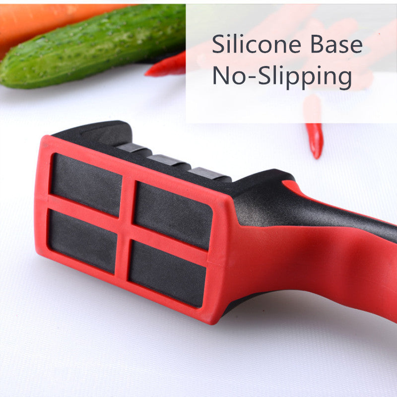 3 Stage Knife Sharpener Whetstone Tungsten Ceramic