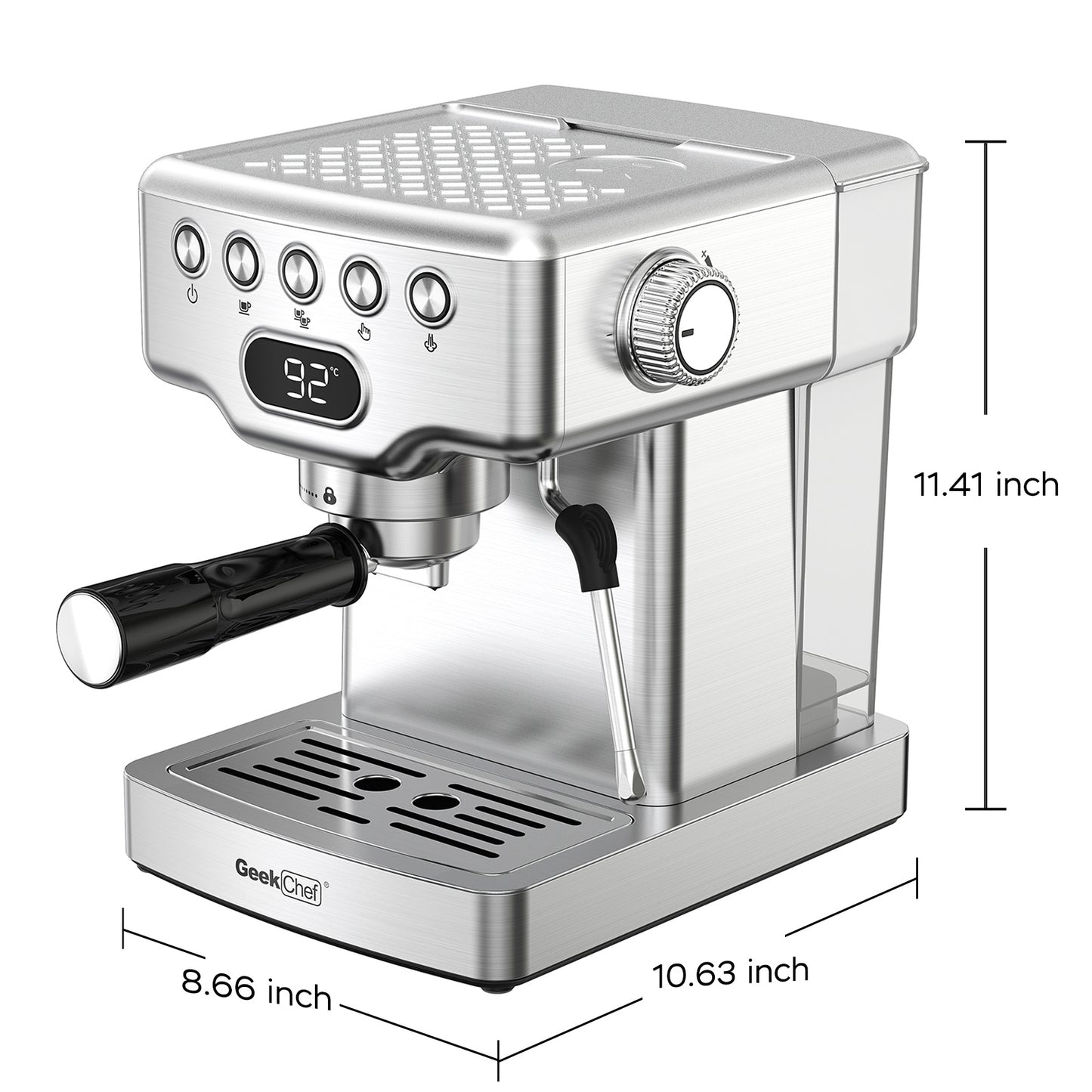 20 Bar Espresso Machine Filter & Frother Set 1.8L