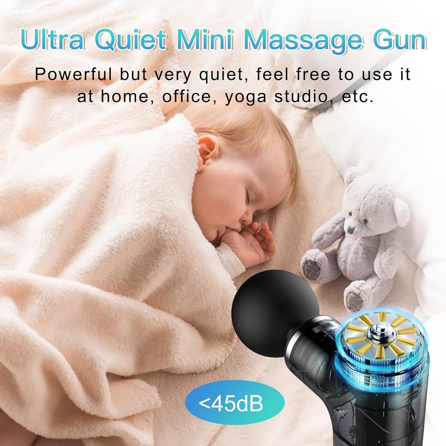 Quiet Mini Powerful Massage Gun Set