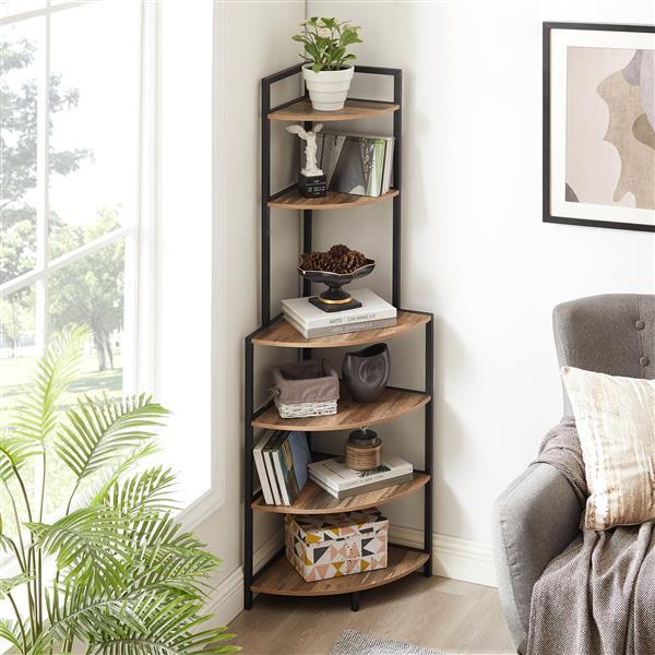 Floor Corner Open Bookshelf Modern Bookshelf