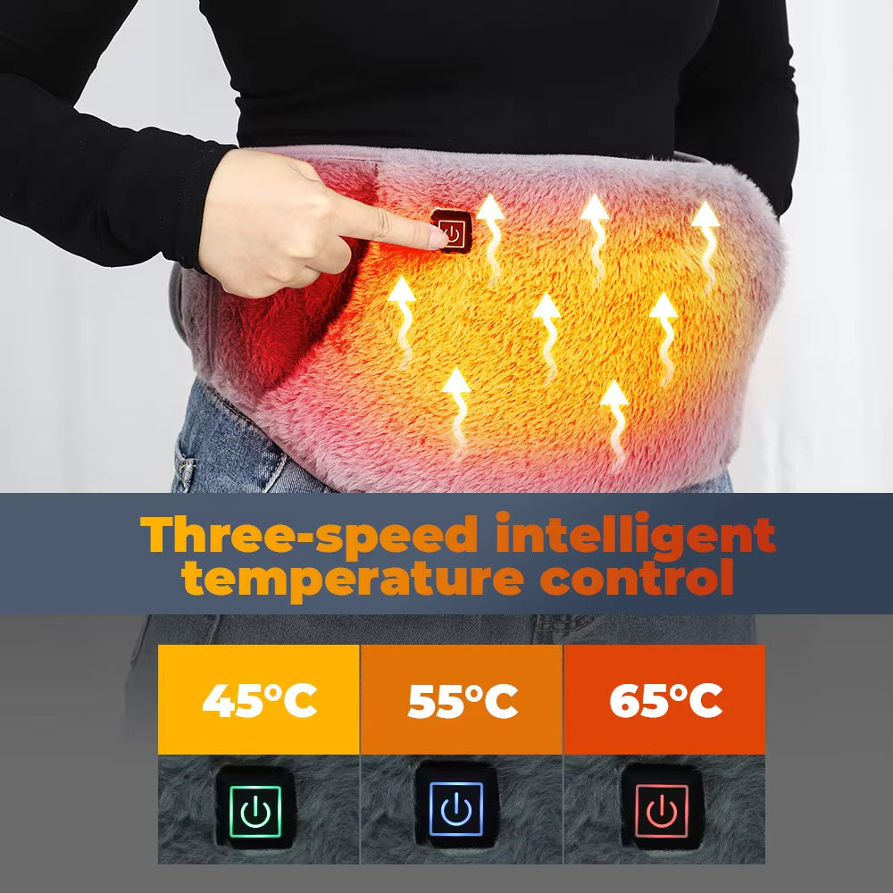 Electric Portable Heating Pad With Hand Pockets Three - Level Temperature Control USB