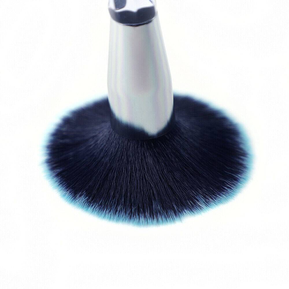 10pcs Crystal Blue Professional Makeup Brush Set