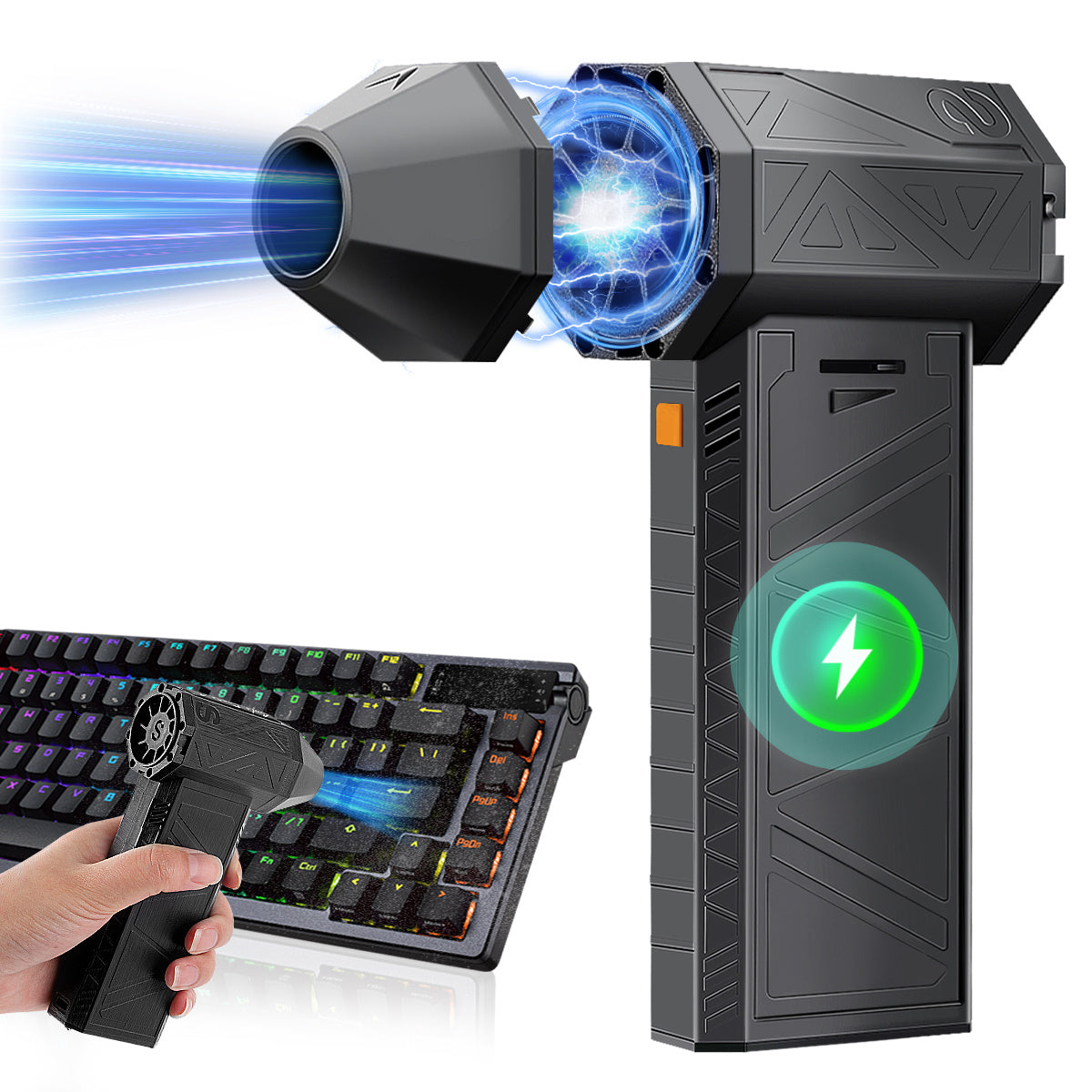 High Power Portable Electric Jet Air Blower Duster with 8000mAh Battery 130,000 RPM
