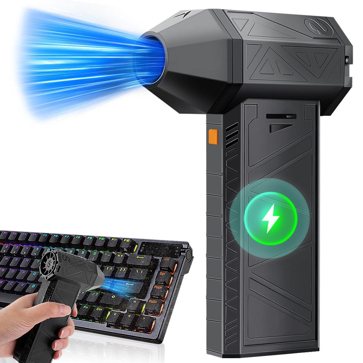 High Power Portable Electric Jet Air Blower Duster with 8000mAh Battery 130,000 RPM