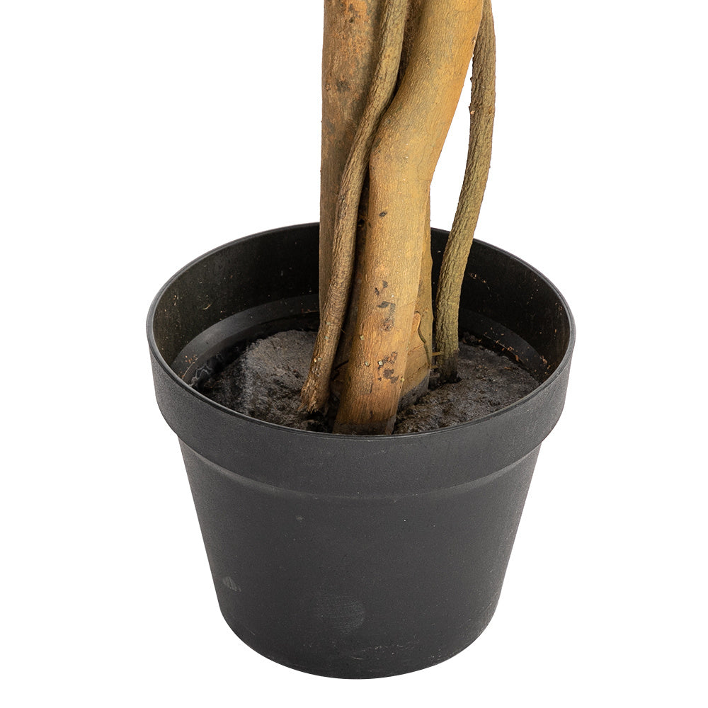6FT Artificial Banyan Tree – Solid Wood Trunk & 1260 Lifelike Leaves