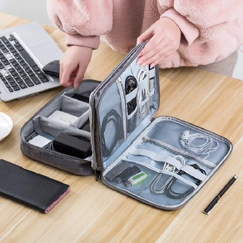 Waterproof Electronics Accessories Cable Organizer Case