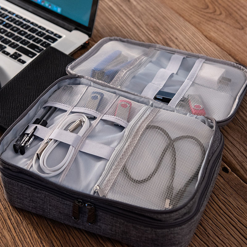Waterproof Electronics Accessories Cable Organizer Case