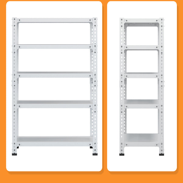 5-Tier Adjustable Metal Storage Rack – Heavy-Duty Shelving