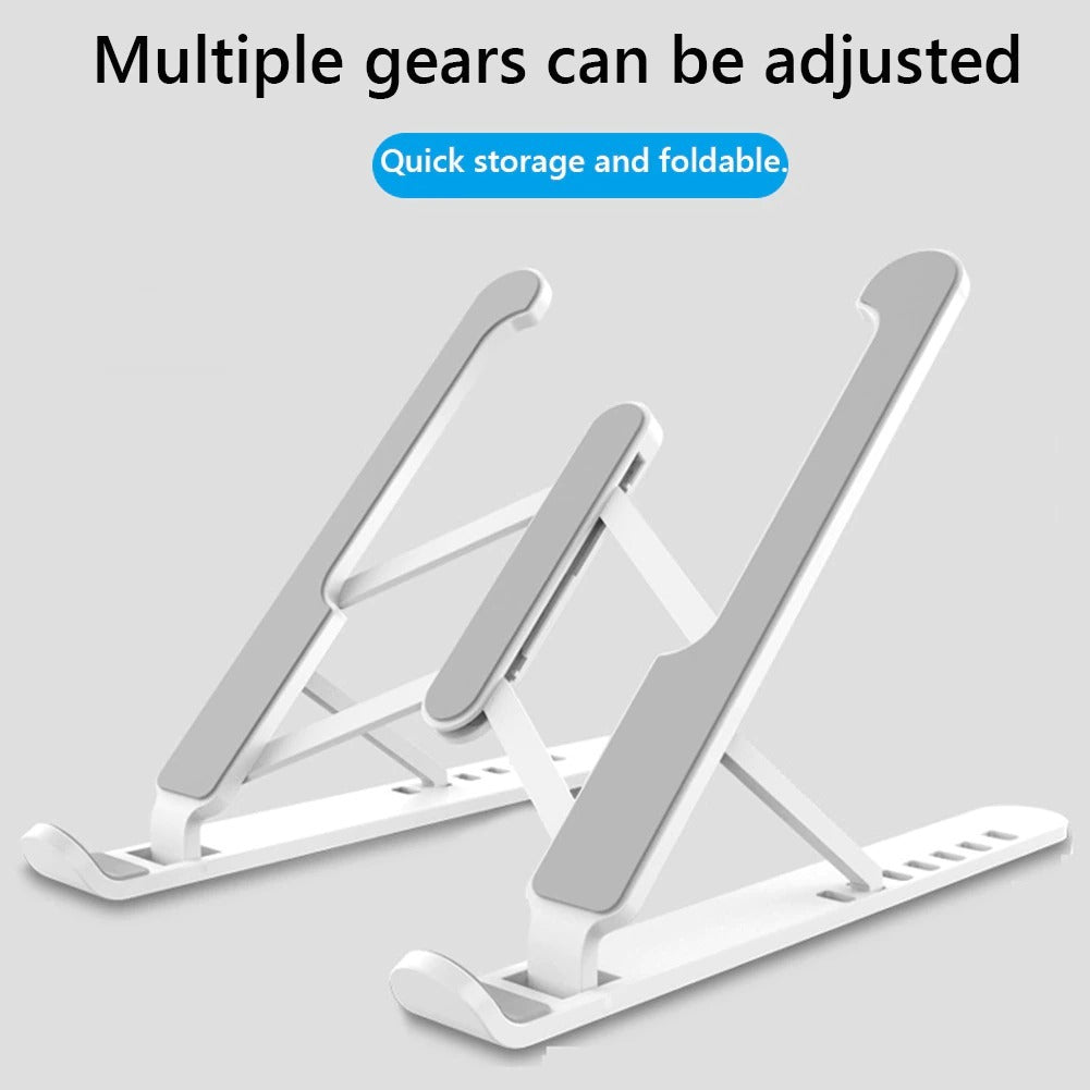 Aluminum Laptop Cooling Stand 6 Height Modes 11-17 Inch