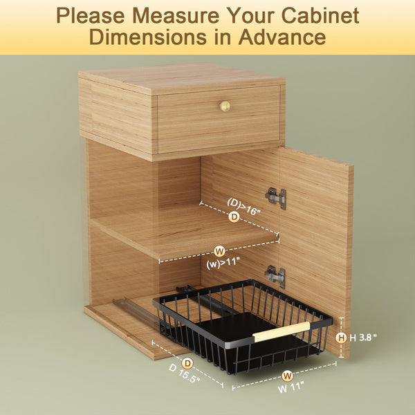 Pull-Out Cabinet Organizer – Heavy-Duty Slide-Out Storage
