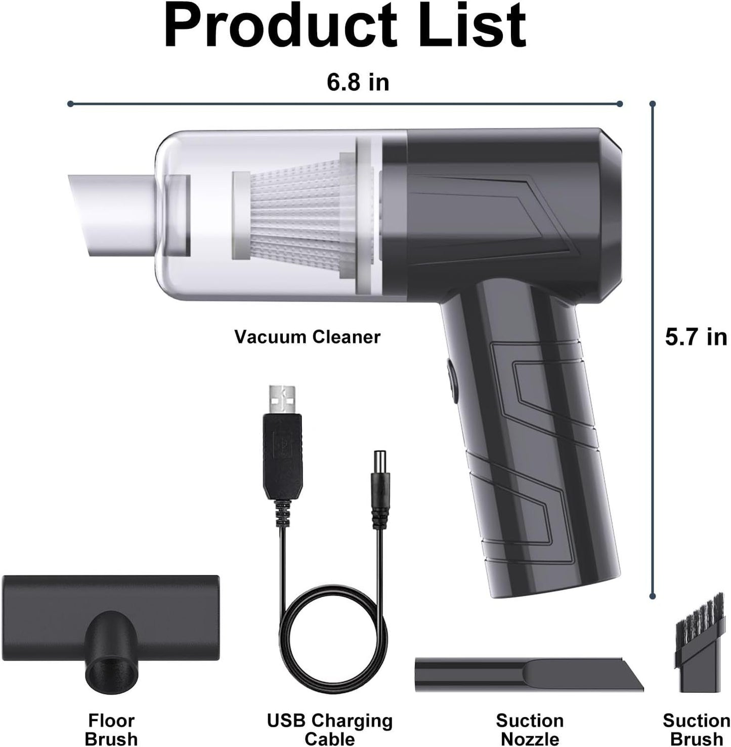 Powerful Vacuum Cleaner & Blower Cordless 18000PA