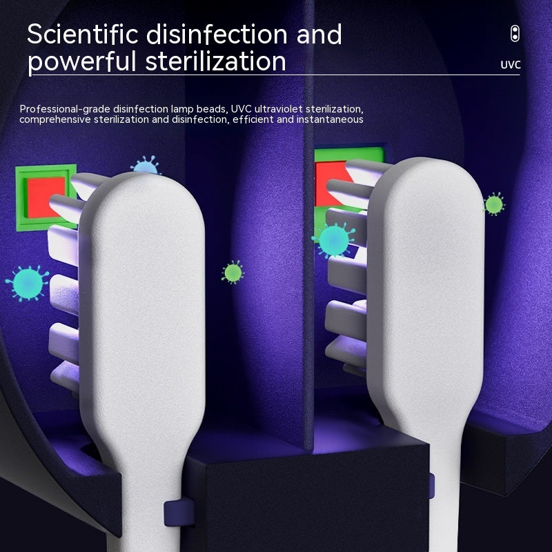 UV Sterilization Hand-wave Open Toothbrush Holder