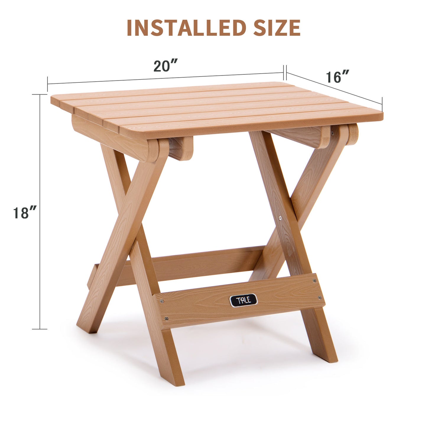 All-Weather Adirondack Portable Folding Side Table