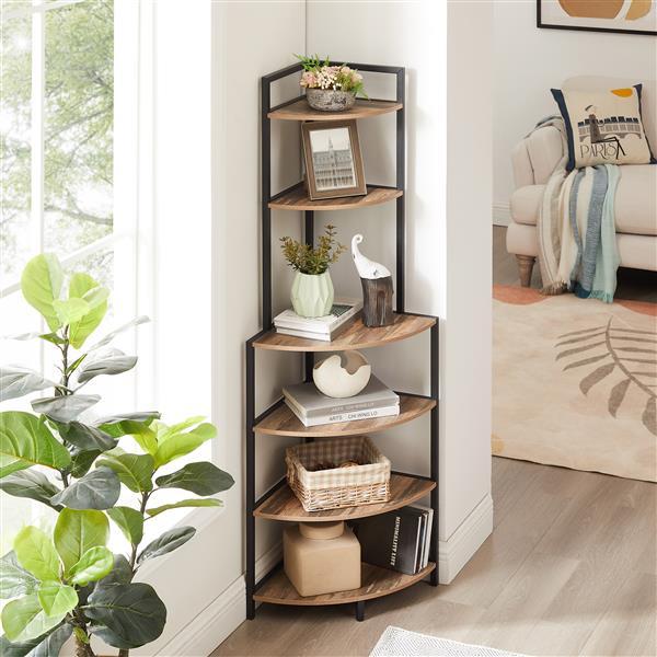 Floor Corner Open Bookshelf Modern Bookshelf
