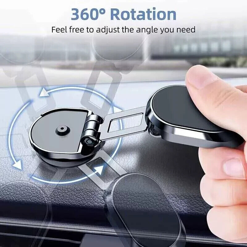 Stainless Steel Rotatable Magnetic Car Phone Holder Mount
