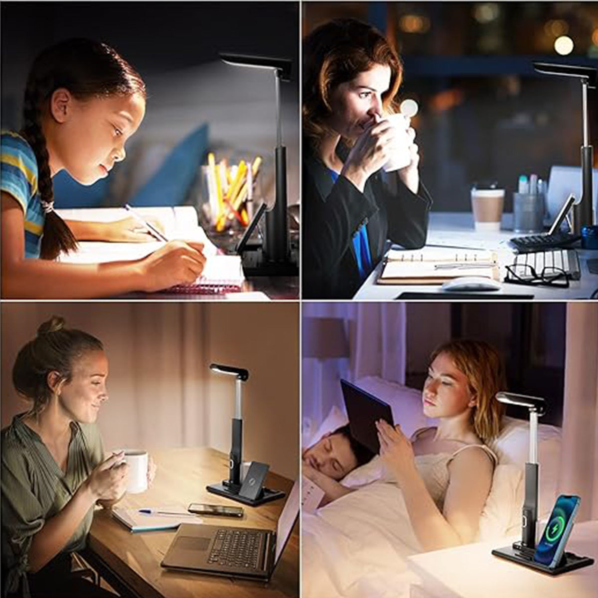 Cordless Multifunctional Led Desk Lamp 15W USB