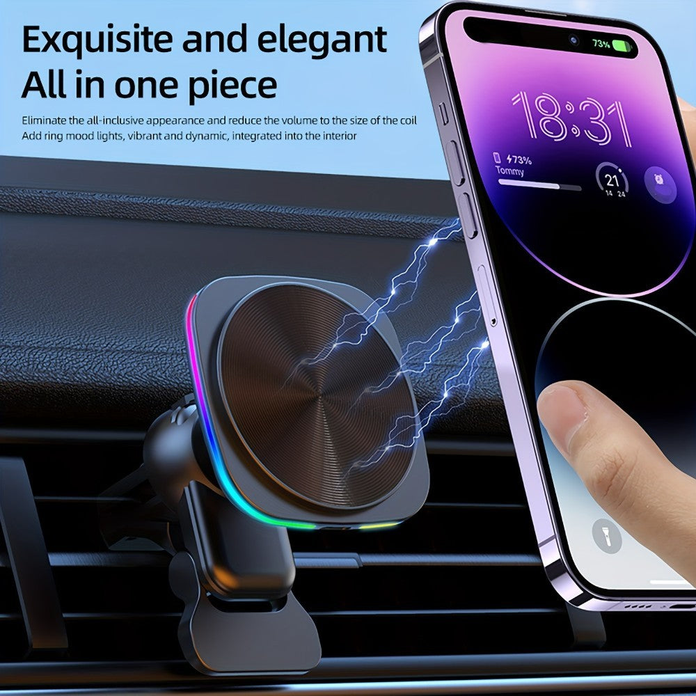 15W Wireless Car Charger – Magnetic Air Vent Mount