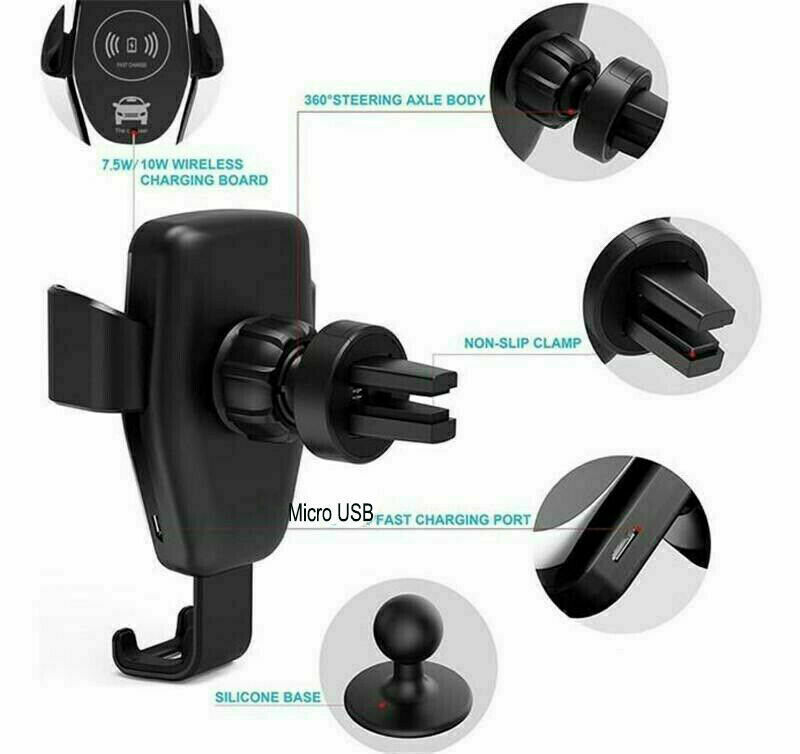 10W Automatic Wireless Fast Phone Car Charger Mount