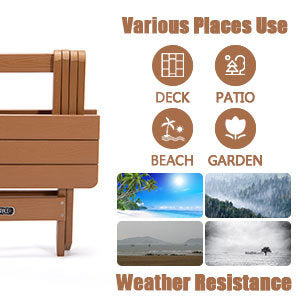 All-Weather Adirondack Portable Folding Side Table