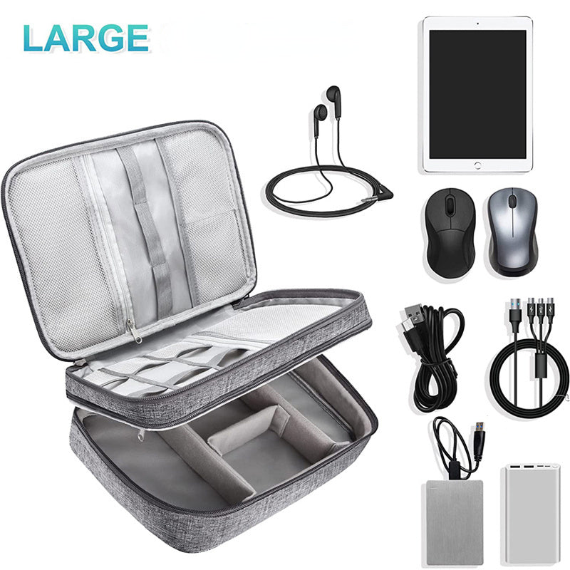 Waterproof Electronics Accessories Cable Organizer Case