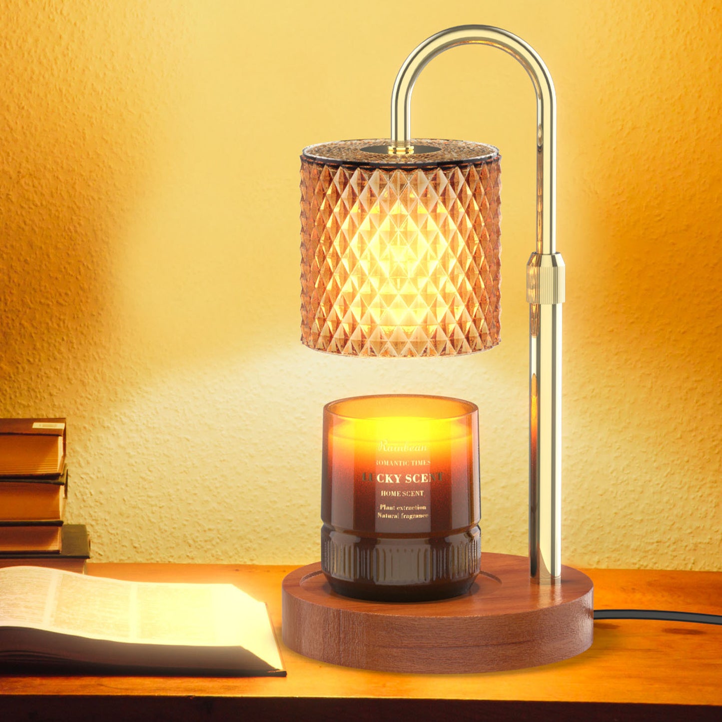 Candle Warmer Lamp Dimmable With Timer, Height Adjustable Set