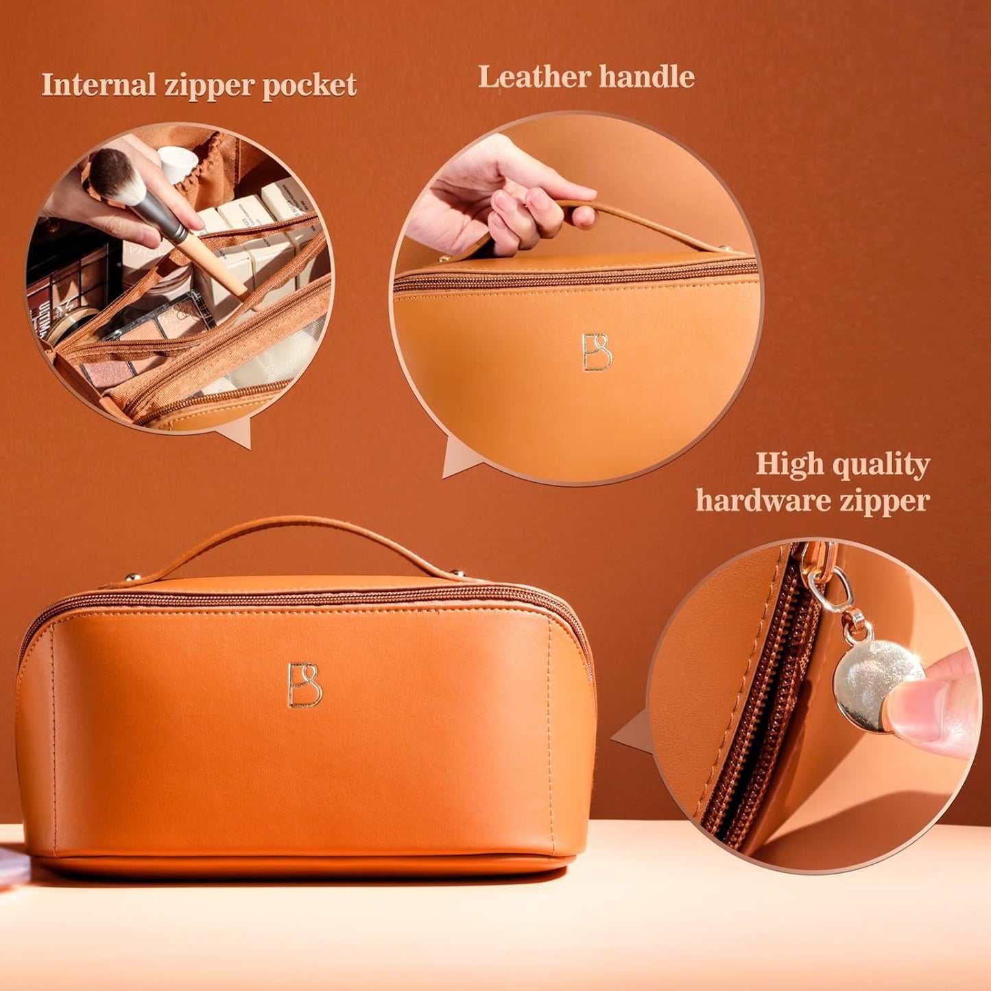 Large Makeup Toiletry Double Inner Outer Bags