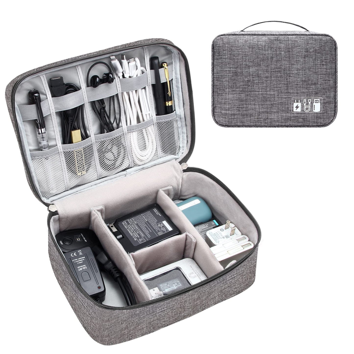 Waterproof Electronics Accessories Cable Organizer Case
