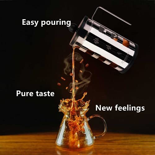 Stainless Steel French Press & Froth Milk Press Set