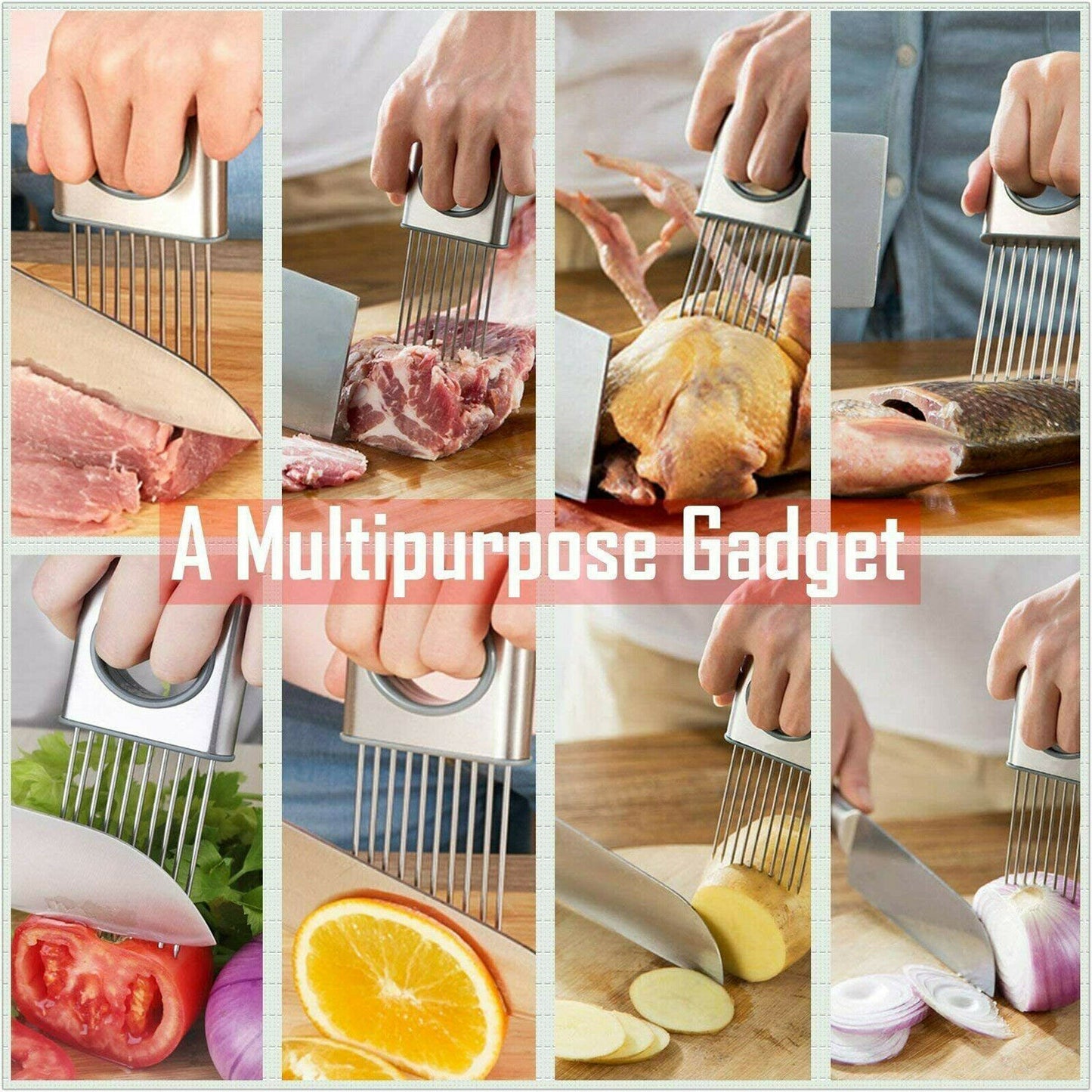 Stainless Steel Food Cutting Holder
