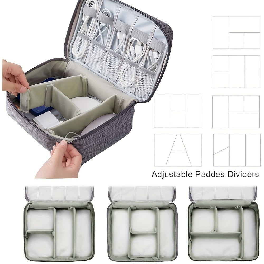 Waterproof Electronics Accessories Cable Organizer Case