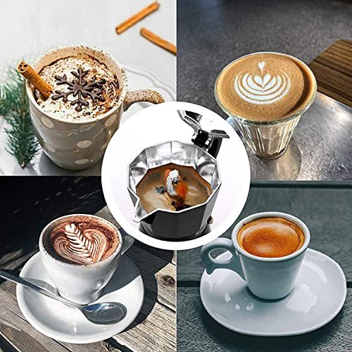 Stovetop Moka Espresso Maker 6 Cups 300ml Set