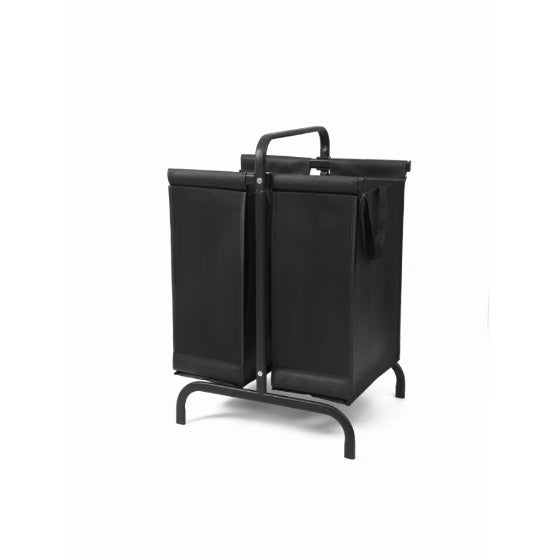 2-Tier 110L Laundry Basket Sorter – Black Oxford Fabric