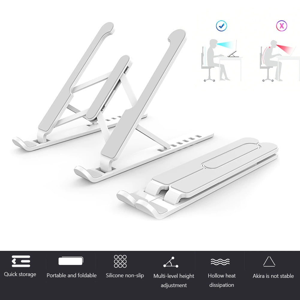 Aluminum Laptop Cooling Stand 6 Height Modes 11-17 Inch