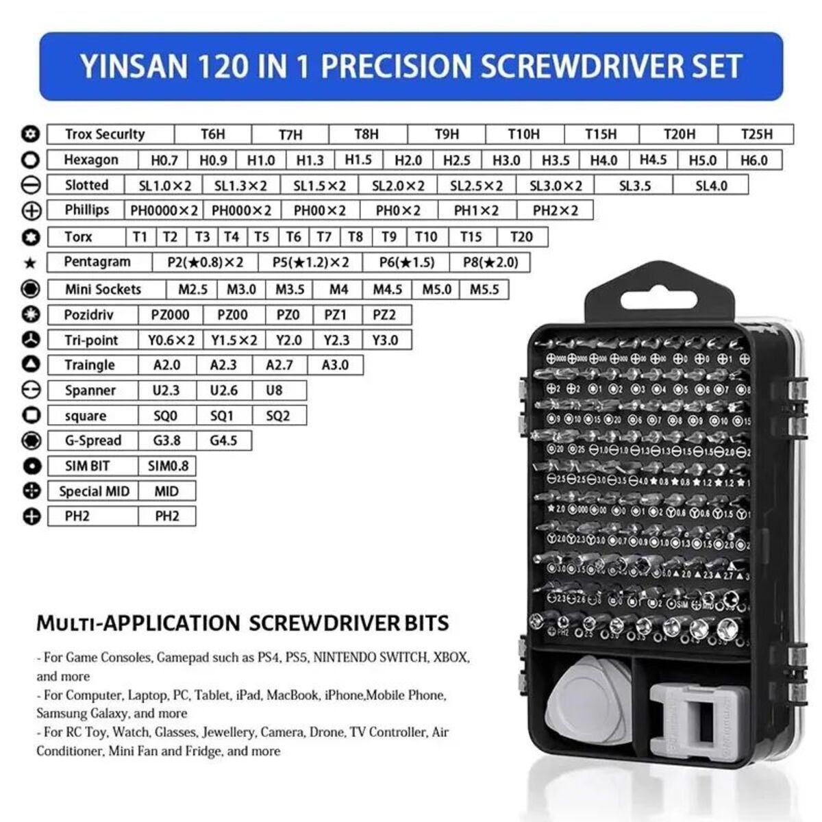 Precision Screwdriver Magnetic Repair Tool Set