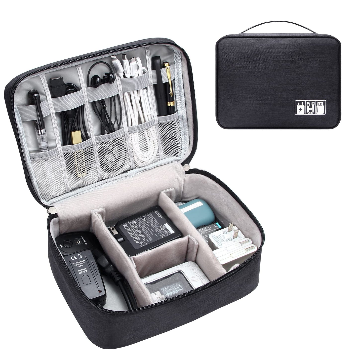 Waterproof Electronics Accessories Cable Organizer Case
