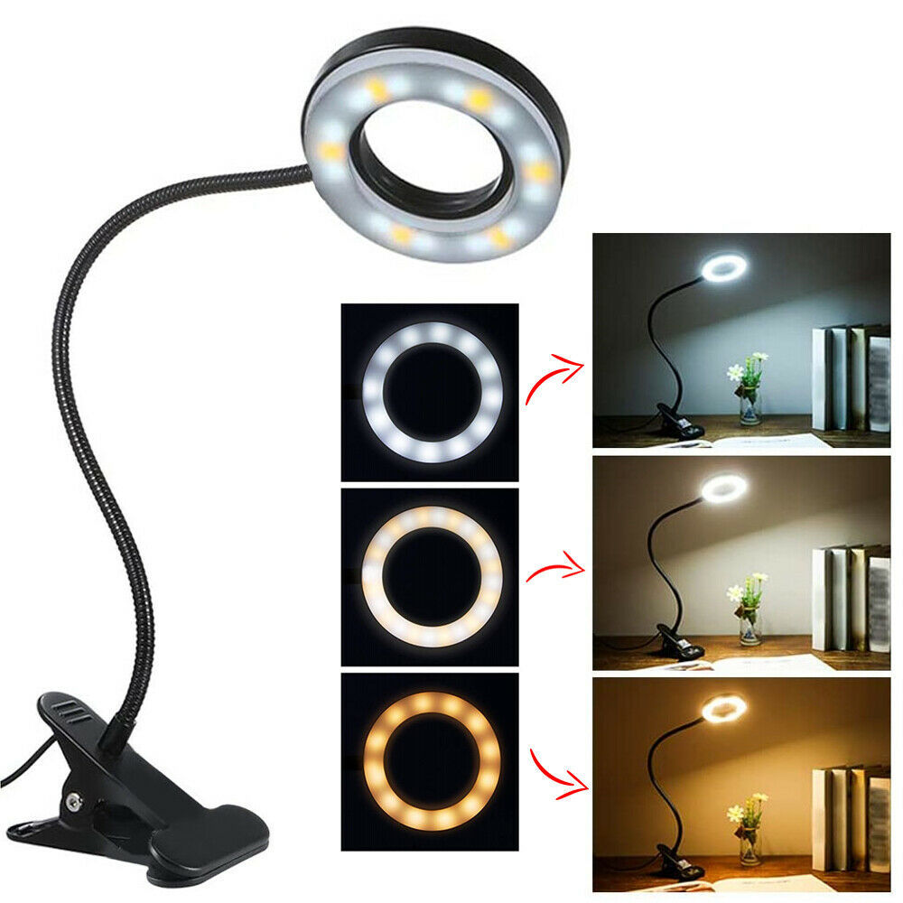Clip On Flexible Desk Lamp Dimmable LED USB