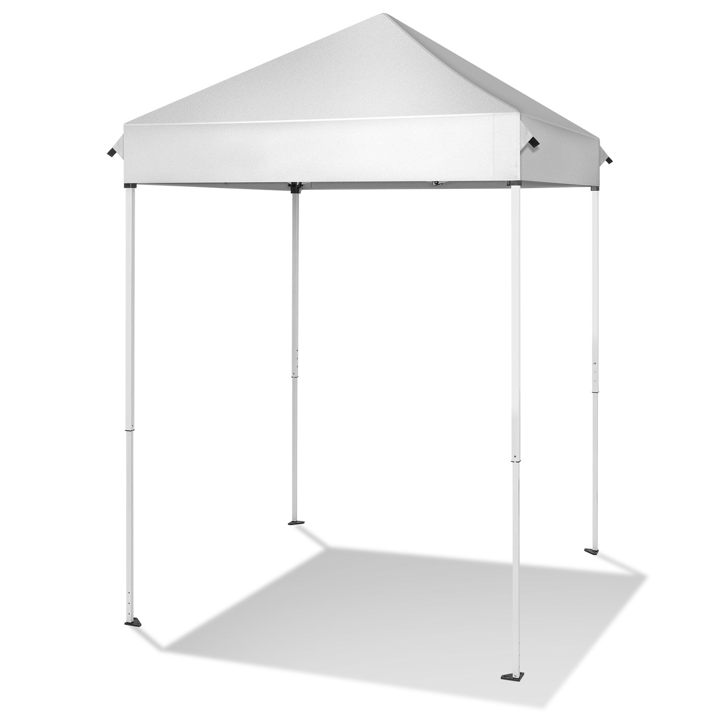 5x5ft Outdoor Awning – White, UV-Resistant & Waterproof Canopy