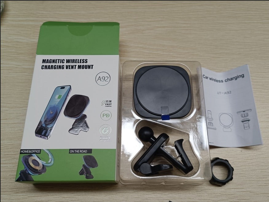 15W Wireless Car Charger – Magnetic Air Vent Mount