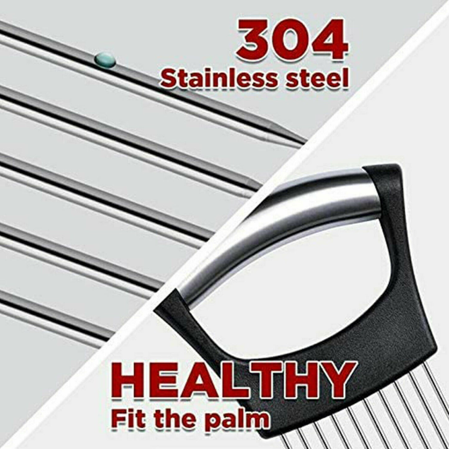 Stainless Steel Food NonSlip Holder Slicer