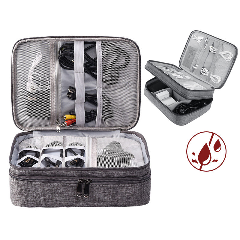 Waterproof Electronics Accessories Cable Organizer Case