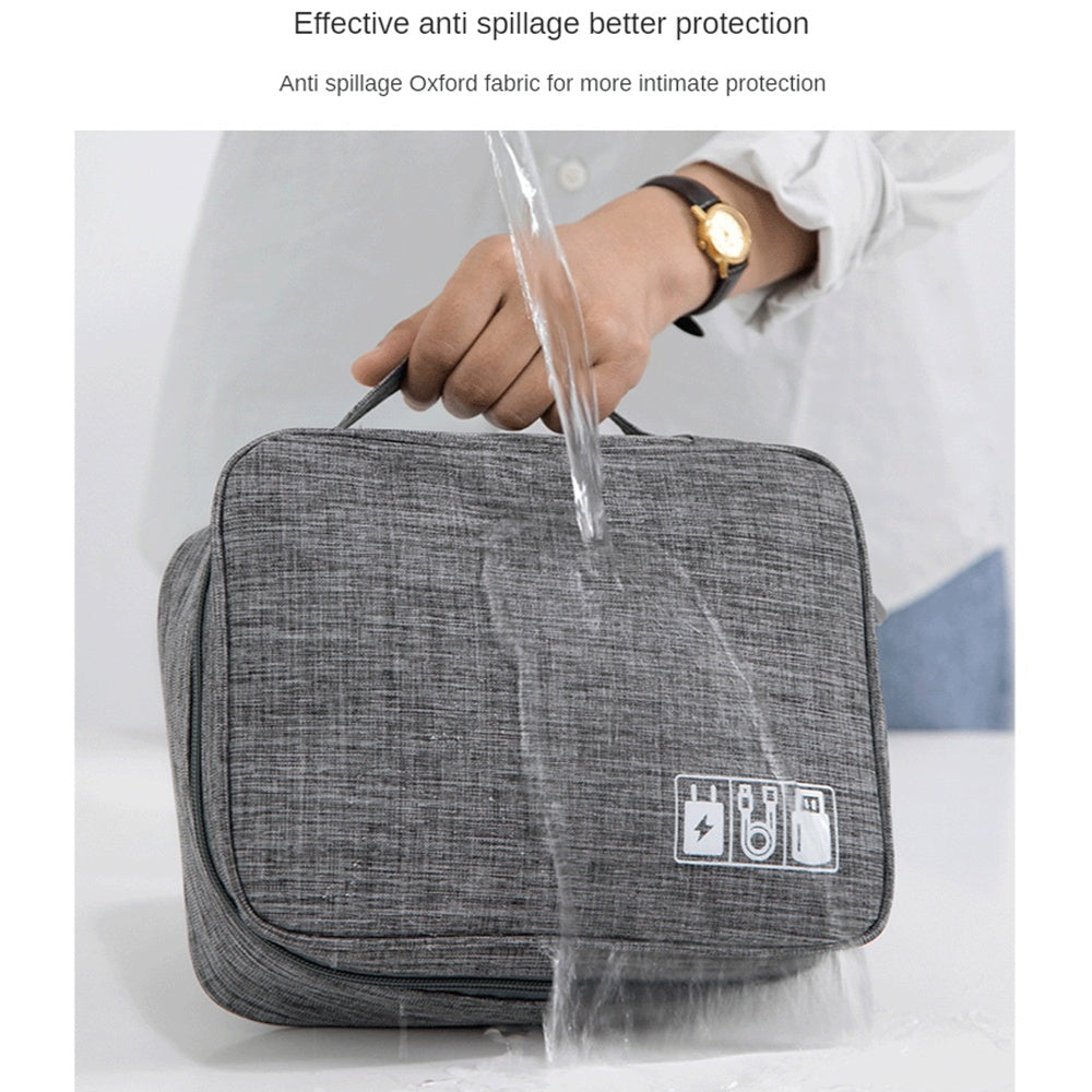 Waterproof Electronics Accessories Cable Organizer Case
