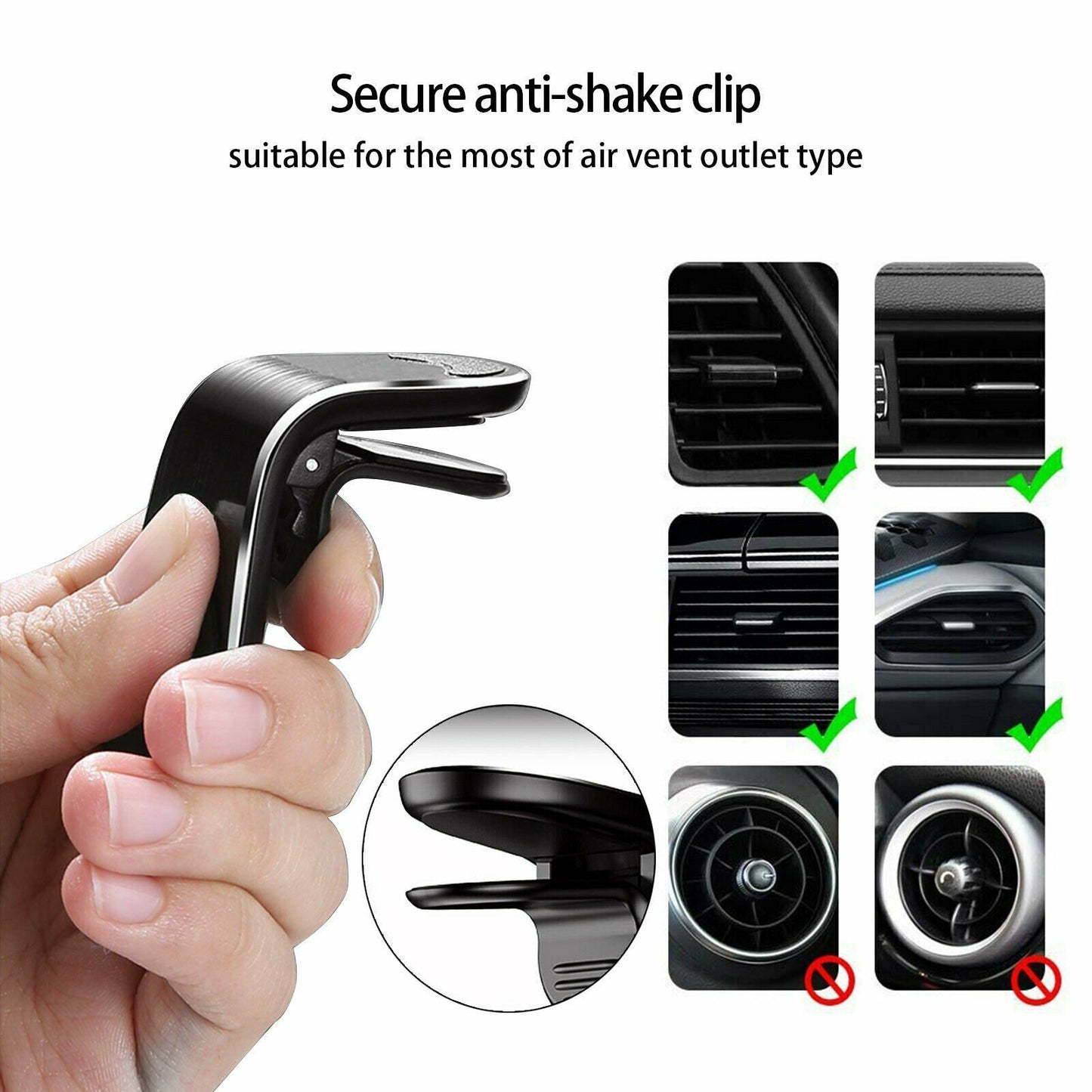 Car Air Vent Magnetic Phone Holder Clip