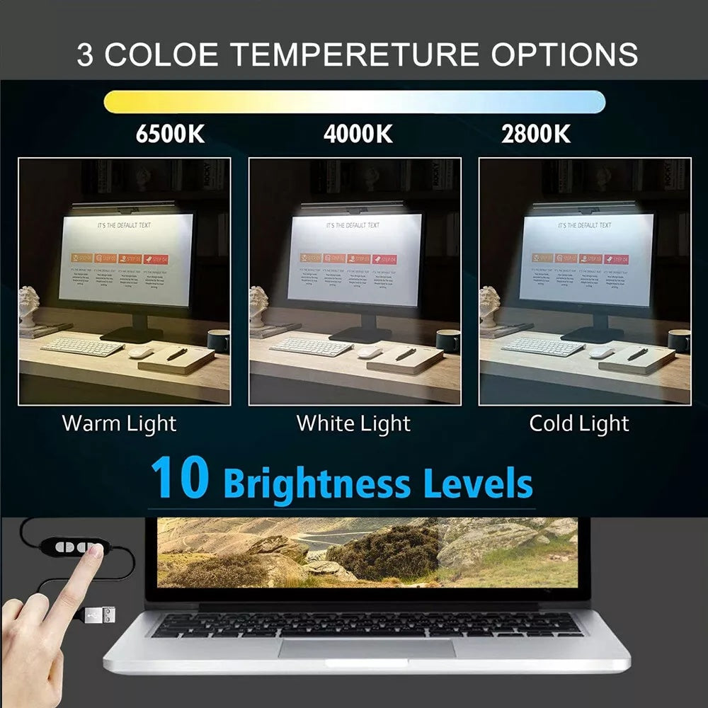 Adjustable Computer Monitor LED Light Bar USB