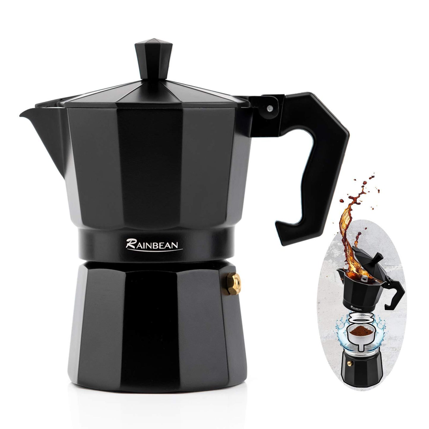Stovetop Moka Espresso Maker 6-12 Cups 300-600ml Set