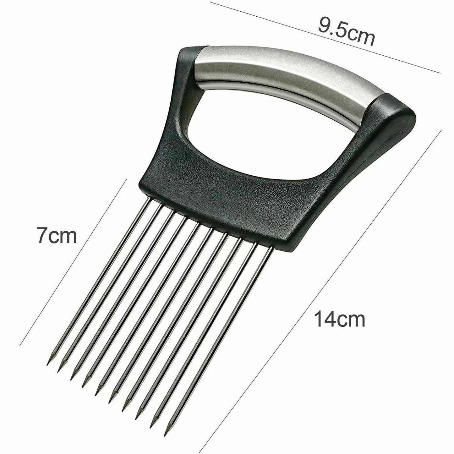 Stainless Steel Food NonSlip Holder Slicer