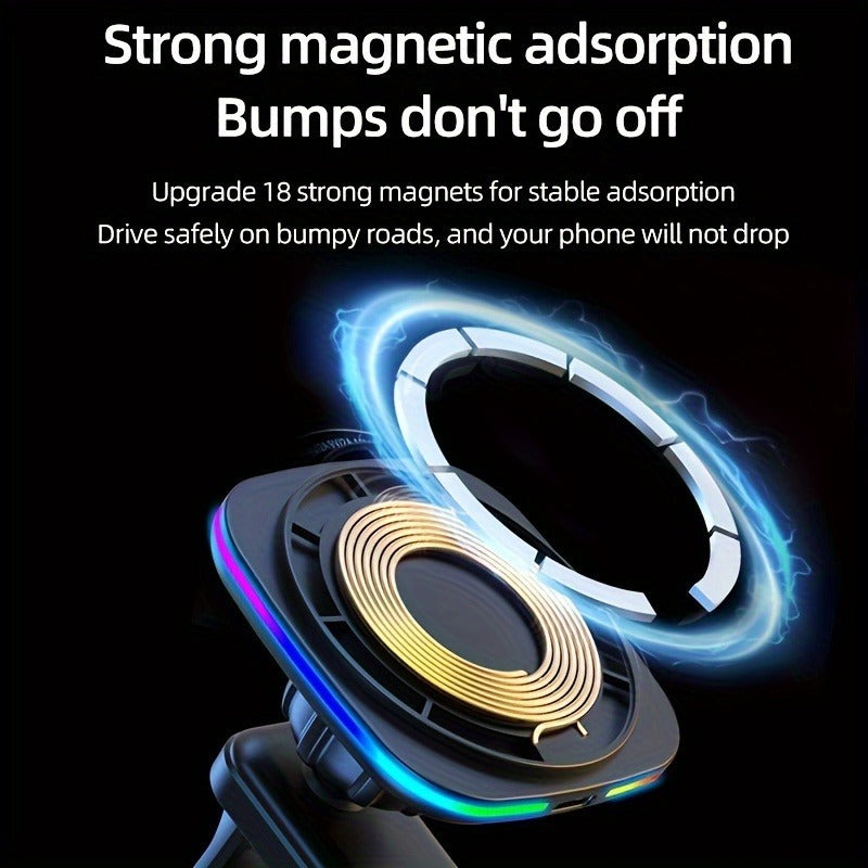15W Wireless Car Charger – Magnetic Air Vent Mount