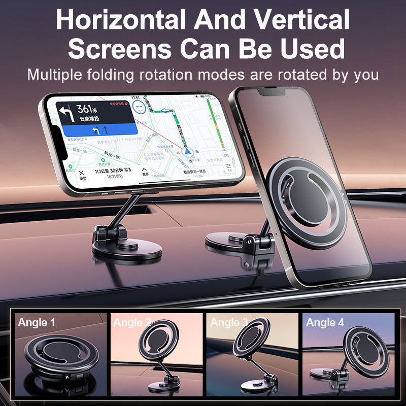 Military-Grade Magnetic Car Phone Holder – Strong Suction & 360° Adjustable Mount