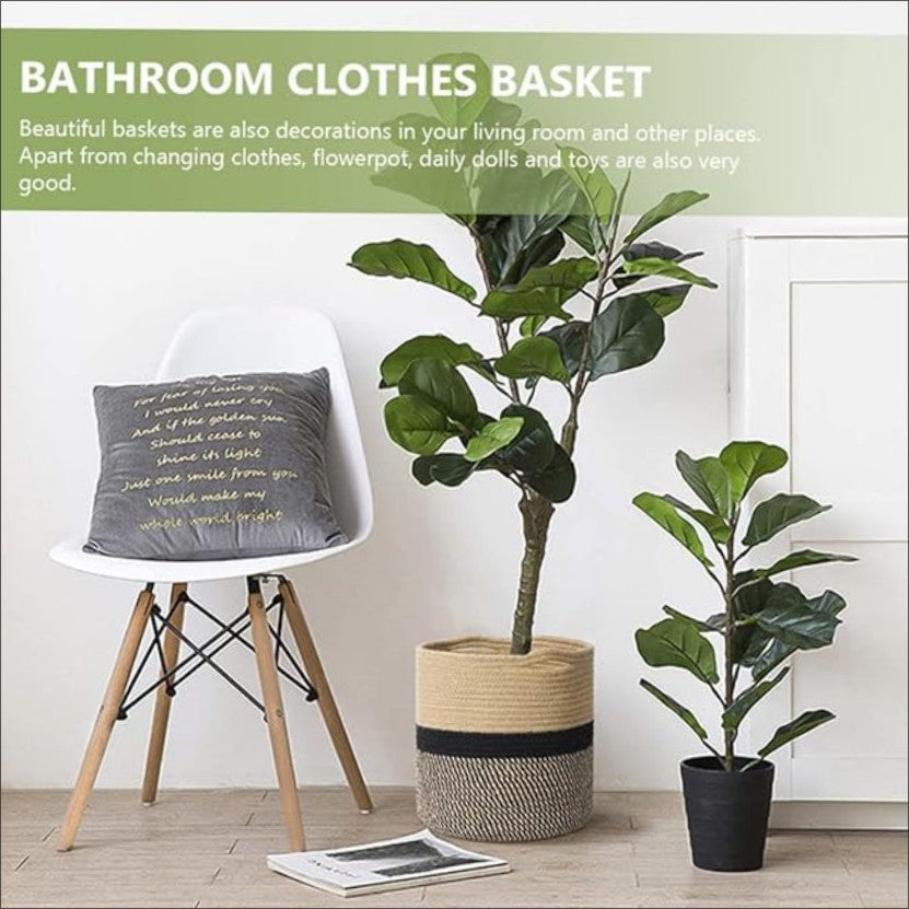Multi-use Cotton Rope Woven Basket