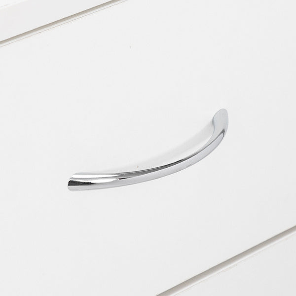 4-Drawer Storage Cabinet – White Minimalist Design