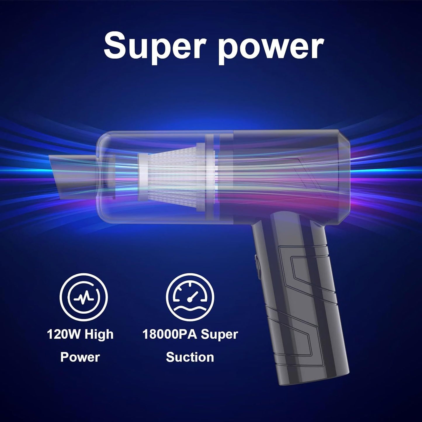Powerful Vacuum Cleaner & Blower Cordless 18000PA
